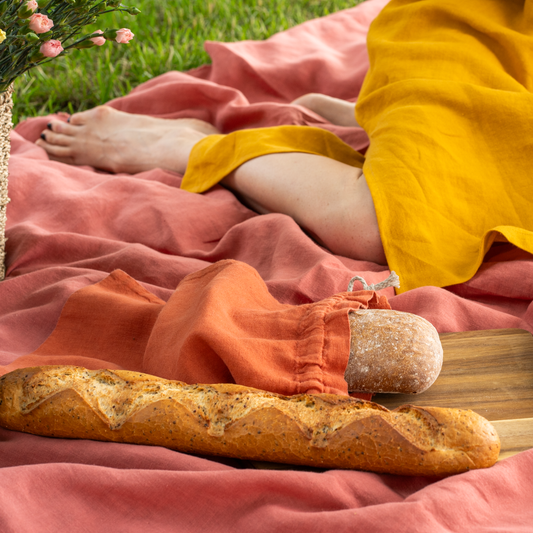 Reusable Linen Bread & Baguette Bags