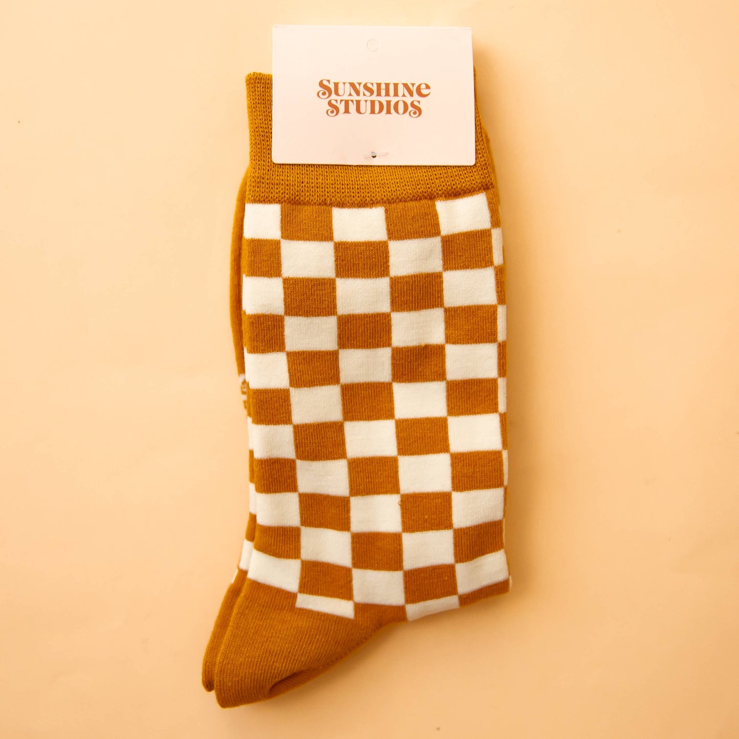 Organic Cotton Checker Crew Socks