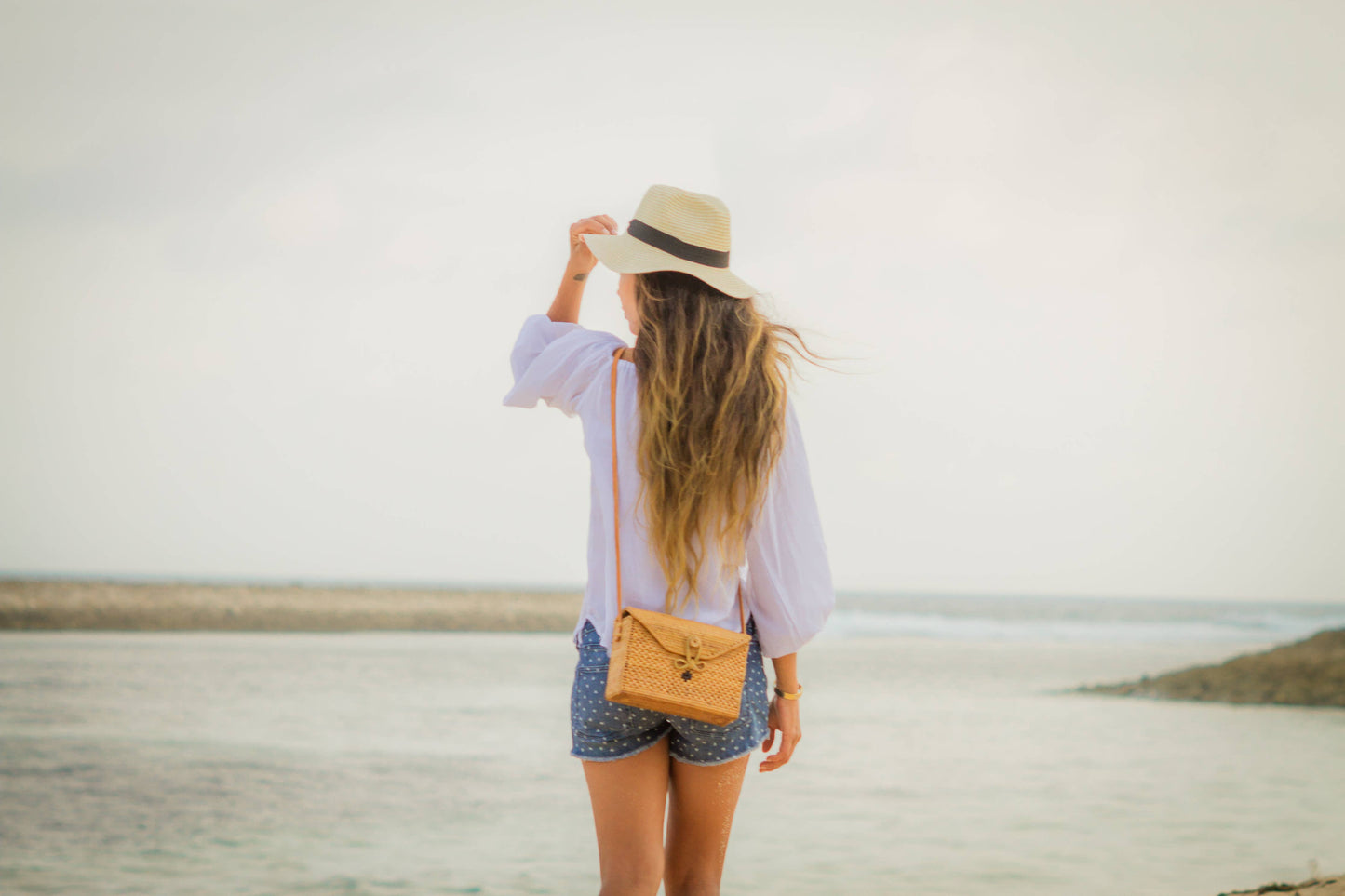 Rectangle Rattan Bag